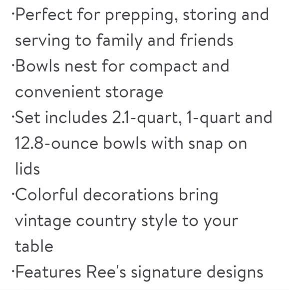 ❤️ New Pioneer Woman Fancy Flourish 6-Piece Ceramic Bake & Store - Picture 8 of 10